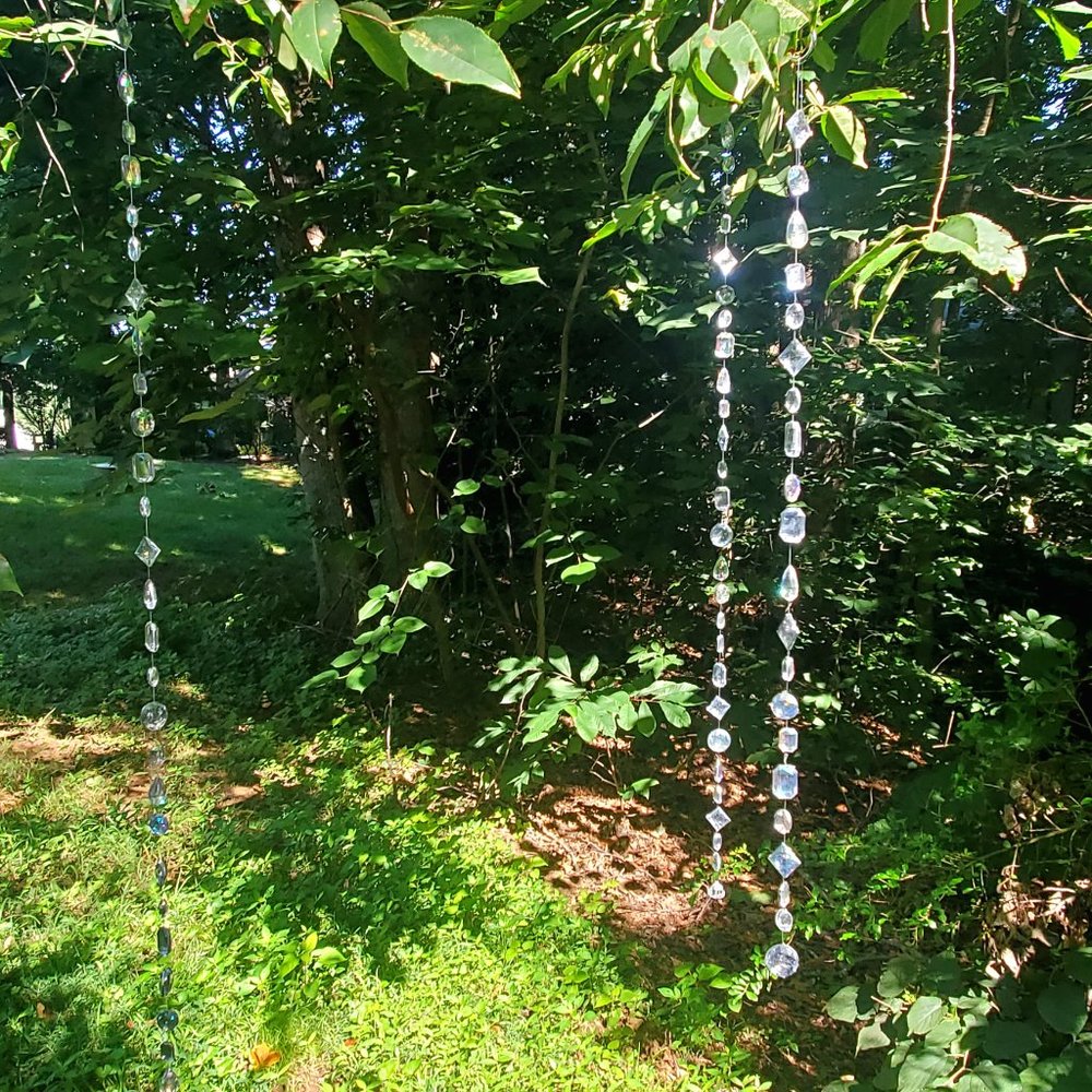 Suncatcher 26" Hand Crafted, One-of-a-kind for Windows, Gardens, Tree Jewelry - Picture 3 of 7